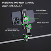 Motorcycle Spherical Compass Phone Holder, Handlebar without Light (Green)