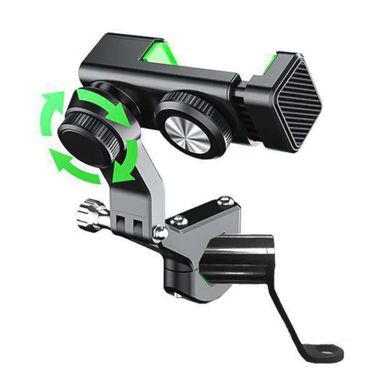 Motorcycle Spherical Compass Phone Holder, Rearview Mirror without Light (Black) - Holder by PMC TechLife | Online Shopping South Africa | PMC TechLife | Buy Now Pay Later Mobicred
