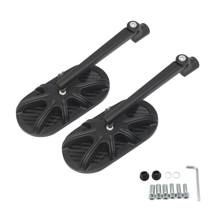 Motorcycle Side Mirror CNC Aluminum Alloy Carbon Fiber Reflective Rearview Mirror - Side Mirrors by PMC TechLife | Online Shopping South Africa | PMC TechLife | Buy Now Pay Later Mobicred