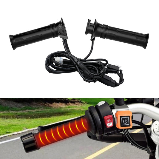 WUPP CS-990A1 Motorcycle Modified Intelligent Electric Heating Hand Cover Heated Grip Handlebar with Five Gear Temperature Control & Five Colors Indicator (Black) - free shipping - PMC Jewellery - Order now!