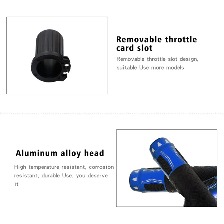 CS-764A2 12V Motorcycle Scooter Aluminum Alloy Electric Hand Grip Cover Heated Grip Handlebar(Blue) - Grips by PMC TechLife | Online Shopping South Africa | PMC TechLife | Buy Now Pay Later Mobicred