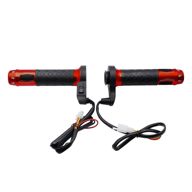 CS-764A1 12V Motorcycle Scooter Aluminum Alloy Electric Hand Grip Cover Heated Grip Handlebar (Red) - Grips by PMC TechLife | Online Shopping South Africa | PMC TechLife | Buy Now Pay Later Mobicred