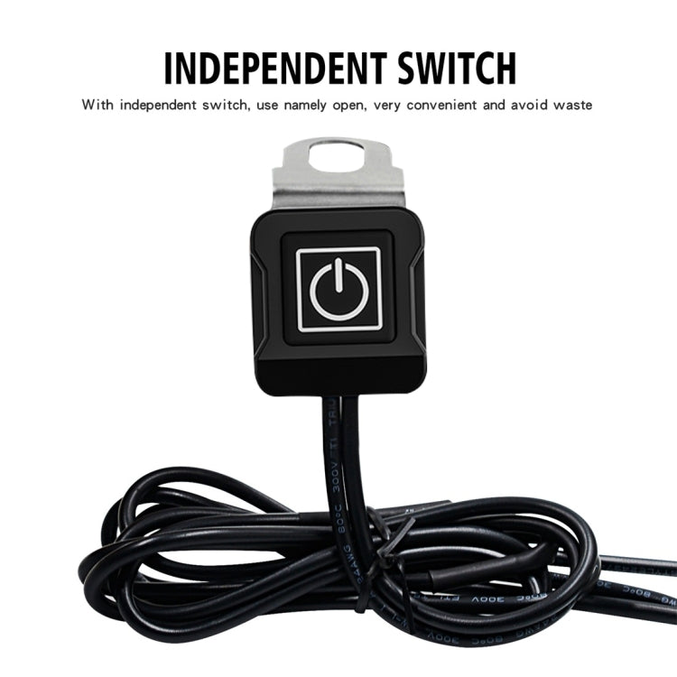 WUPP ZH-975B3 Motorcycle Aluminum Alloy Water-resistant Mobile Phone Double QC3.0 Quick Charging Charger with Voltmeter(Black)