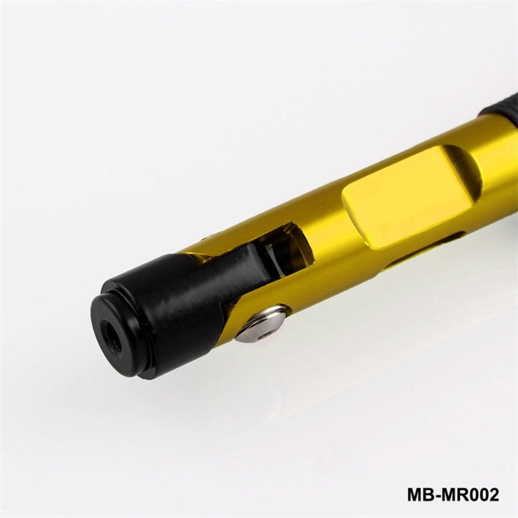 Modified Motorcycle Aluminium Alloy Rhombus Reflective Light Side Rearview Mirror (Gold) - Side Mirrors by PMC Jewellery | Online Shopping South Africa | PMC Jewellery | Buy Now Pay Later Mobicred