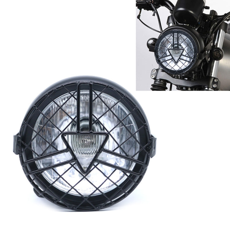 Motorcycle Arrowhead Reticular Retro Lamp LED Headlight Modification Accessories for CG125 / GN125 (White) - free shipping - PMC TechLife - Order now!