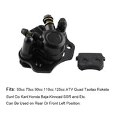 Right Side Modified Rear Brake Caliper for Motocycle / 50CC 70CC 90CC 110CC 125CC 150CC ATV Quad / Taotao Roketa (Black)