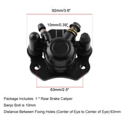 Right Side Modified Rear Brake Caliper for Motocycle / 50CC 70CC 90CC 110CC 125CC 150CC ATV Quad / Taotao Roketa (Black)