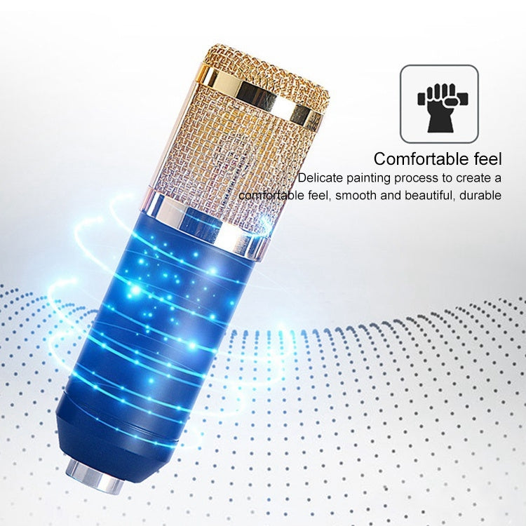 BM-800 3.5mm Studio Recording Wired Condenser Sound Microphone with Shock Mount, Compatible with PC / Mac for Live Broadcast Show, KTV, etc.(White) - Microphone by PMC TechLife | Online Shopping South Africa | PMC TechLife | Buy Now Pay Later Mobicred