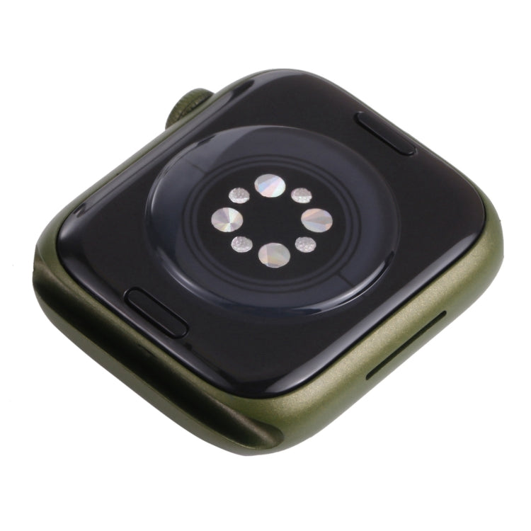 For Apple Watch Series 7 41mm Black Screen Non-Working Fake Dummy Display Model, For Photographing Watch-strap, No Watchband (Green)