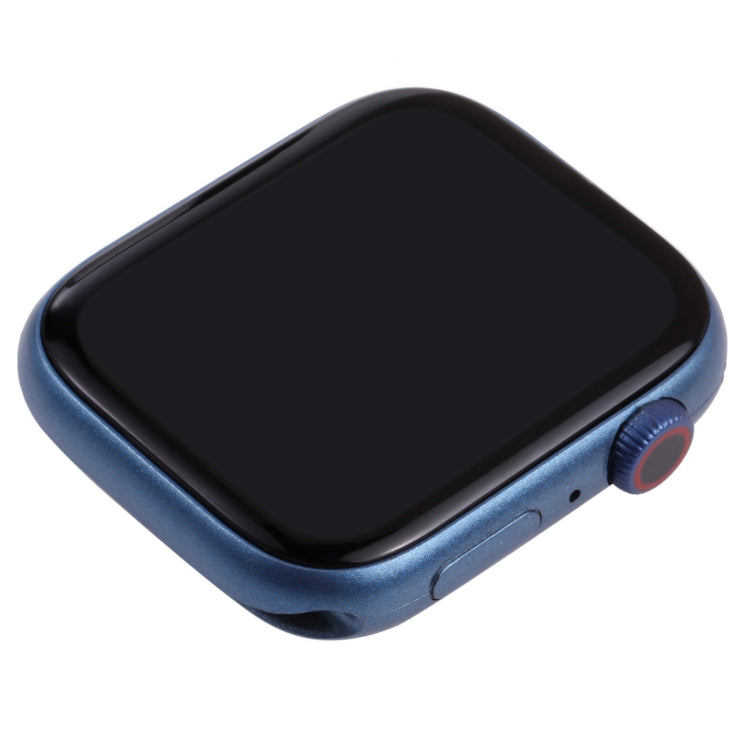 For Apple Watch Series 7 45mm Black Screen Non-Working Fake Dummy Display Model, For Photographing Watch-strap, No Watchband (Blue)