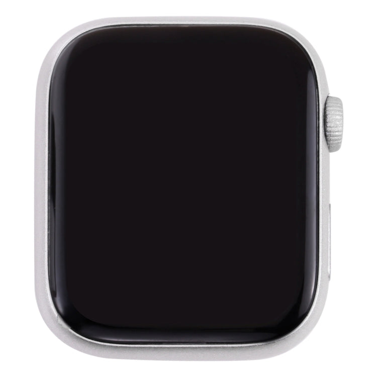 For Apple Watch Series 7 45mm Black Screen Non-Working Fake Dummy Display Model, For Photographing Watch-strap, No Watchband (Silver)