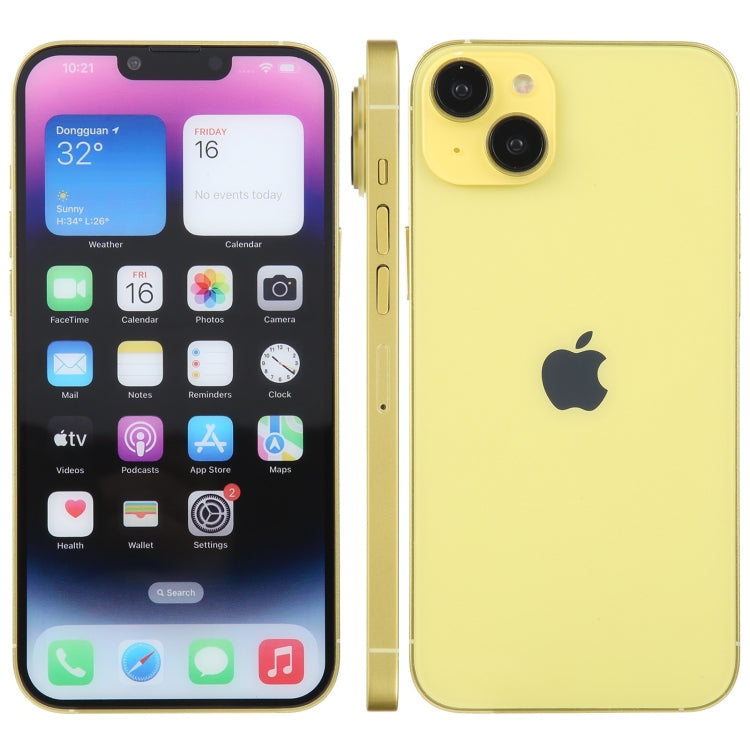 For iPhone 14 Plus Color Screen Non-Working Fake Dummy Display Model (Yellow) - free shipping - PMC TechLife - Order now!