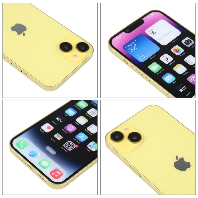 For iPhone 14 Plus Color Screen Non-Working Fake Dummy Display Model (Yellow) - free shipping - PMC TechLife - Order now!