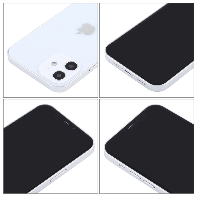 For iPhone 12 Black Screen Non-Working Fake Dummy Display Model(White)