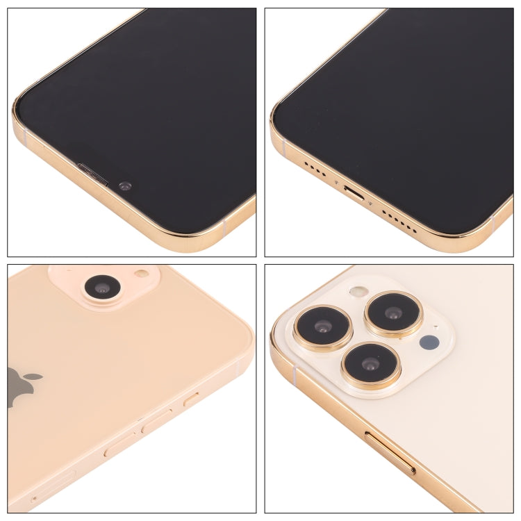 For iPhone 13 Pro Max Black Screen Non-Working Fake Dummy Display Model(Gold) - free shipping - PMC Jewellery - Order now!