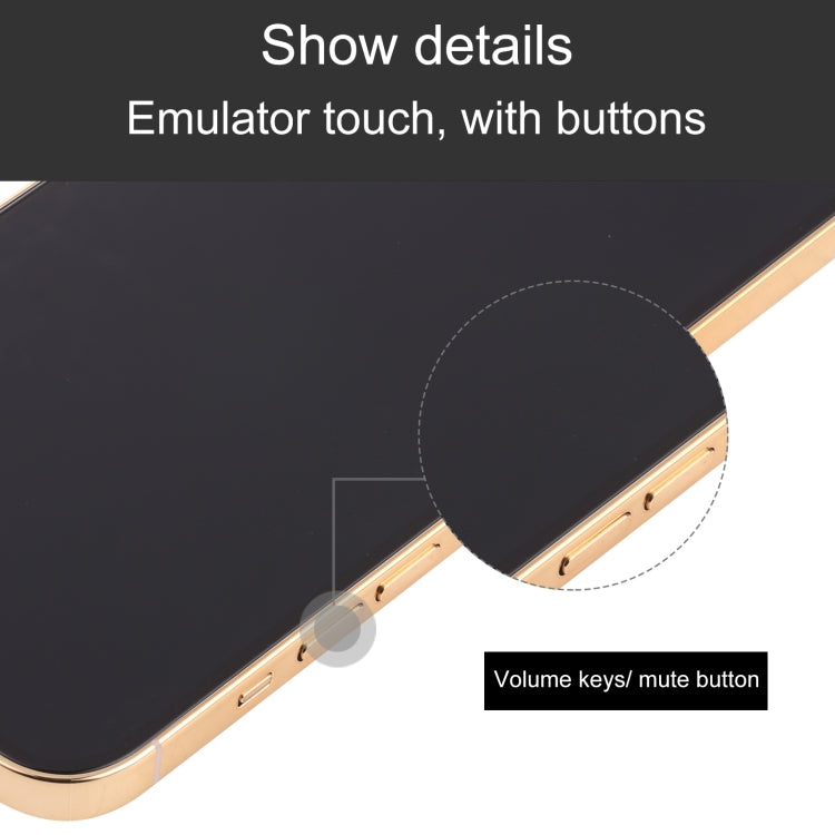 For iPhone 13 Pro Max Black Screen Non-Working Fake Dummy Display Model(Gold)