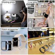 For Apple Watch Series 6 40mm Black Screen Non-Working Fake Dummy Display Model, For Photographing Watch-strap, No Watchband(Silver)