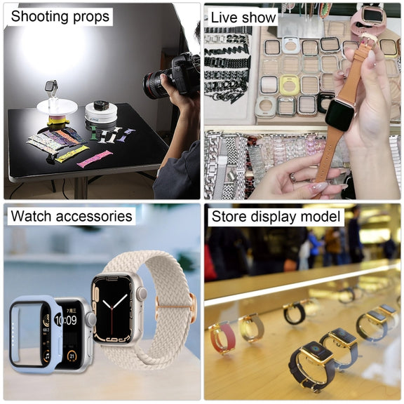 For Apple Watch Series 6 40mm Black Screen Non-Working Fake Dummy Display Model, For Photographing Watch-strap, No Watchband(Silver)