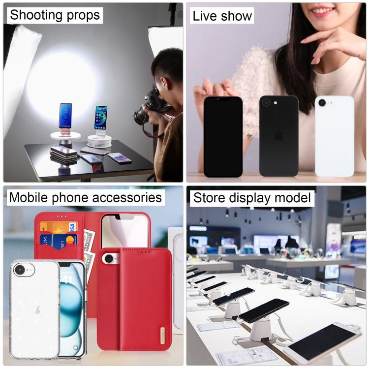 For iPhone 16e Black Screen Non-Working Fake Dummy Display Model (Black)