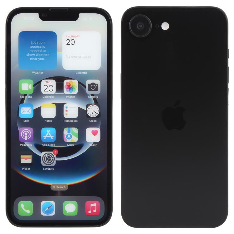 For iPhone 16e Color Screen Non-Working Fake Dummy Display Model (Black) - For iPhone & iPad by PMC Jewellery | Online Shopping South Africa | PMC Jewellery | Buy Now Pay Later Mobicred