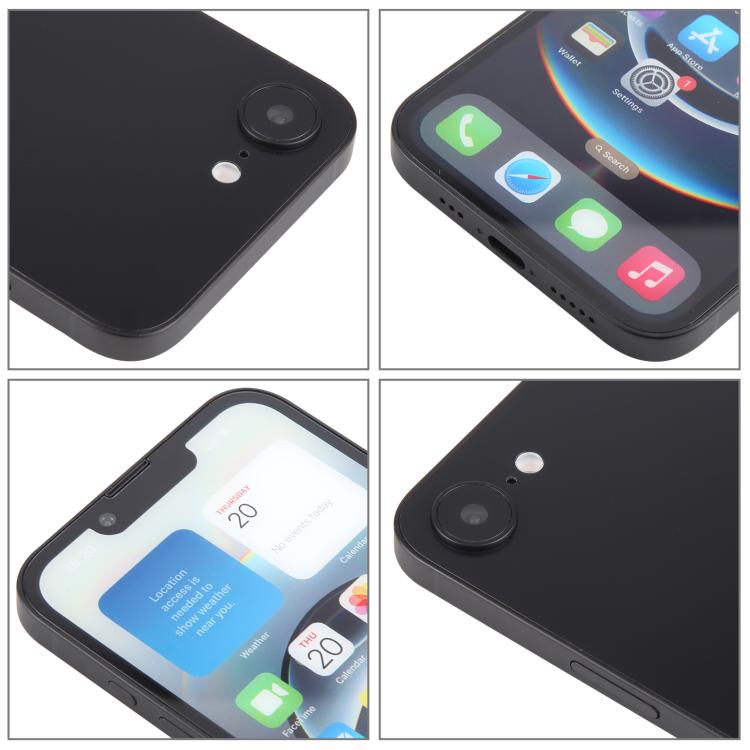 For iPhone 16e Color Screen Non-Working Fake Dummy Display Model (Black) - For iPhone & iPad by PMC Jewellery | Online Shopping South Africa | PMC Jewellery | Buy Now Pay Later Mobicred