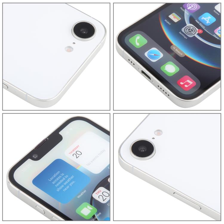 For iPhone 16e Color Screen Non-Working Fake Dummy Display Model (White) - For iPhone & iPad by PMC Jewellery | Online Shopping South Africa | PMC Jewellery | Buy Now Pay Later Mobicred