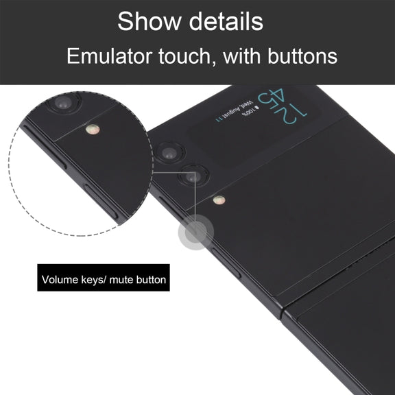 For Samsung Galaxy Z Flip4 Color Screen Non-Working Fake Dummy Display Model (Black)