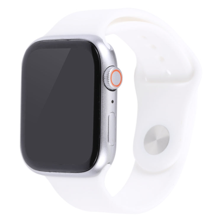 For Apple Watch Series 8 41mm Black Screen Non-Working Fake Dummy Display Model, For Photographing Watch-strap, No Watchband(White)
