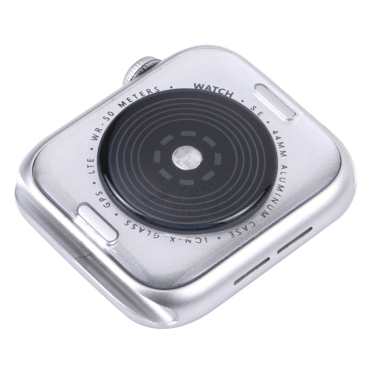 For Apple Watch SE 2022 44mm Black Screen Non-Working Fake Dummy Display Model, For Photographing Watch-strap, No Watchband (Silver)