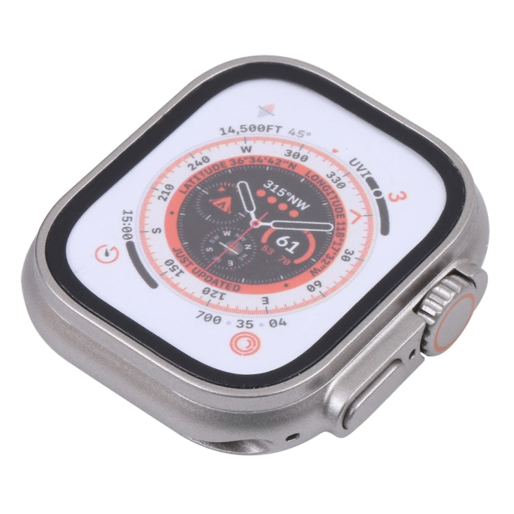 For Apple Watch Ultra 49mm Color Screen Non-Working Fake Dummy Display Model, For Photographing Watch-strap, No Watchband (Silver)