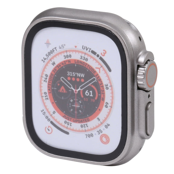 For Apple Watch Ultra 49mm Color Screen Non-Working Fake Dummy Display Model, For Photographing Watch-strap, No Watchband (Silver)