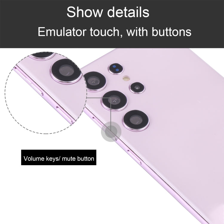 For Samsung Galaxy S23 Ultra 5G Color Screen Non-Working Fake Dummy Display Model(Lavender Purple)