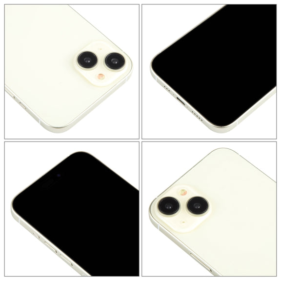 For iPhone 15 Black Screen Non-Working Fake Dummy Display Model (Yellow)