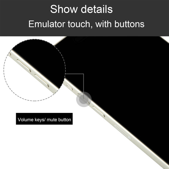 For iPhone 15 Plus Black Screen Non-Working Fake Dummy Display Model (Yellow)