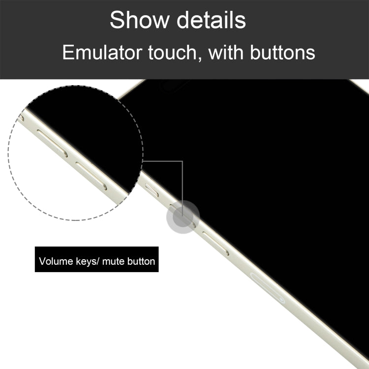 For iPhone 15 Plus Black Screen Non-Working Fake Dummy Display Model (Yellow)