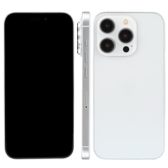 For iPhone 15 Pro Black Screen Non-Working Fake Dummy Display Model (White Titanium)