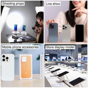 For iPhone 15 Pro Black Screen Non-Working Fake Dummy Display Model (White Titanium)