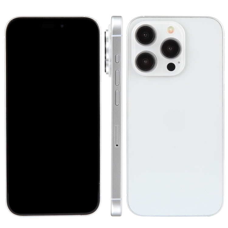 For iPhone 15 Pro Max Black Screen Non-Working Fake Dummy Display Model  (White) - free shipping - PMC Jewellery - Order now!