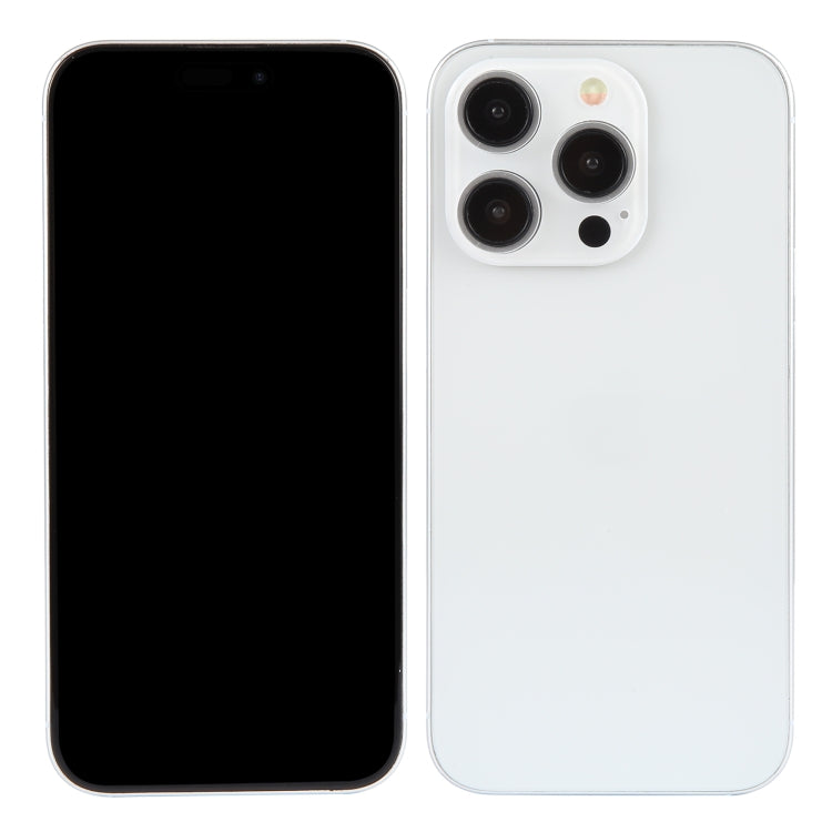 For iPhone 15 Pro Max Black Screen Non-Working Fake Dummy Display Model  (White) - free shipping - PMC Jewellery - Order now!