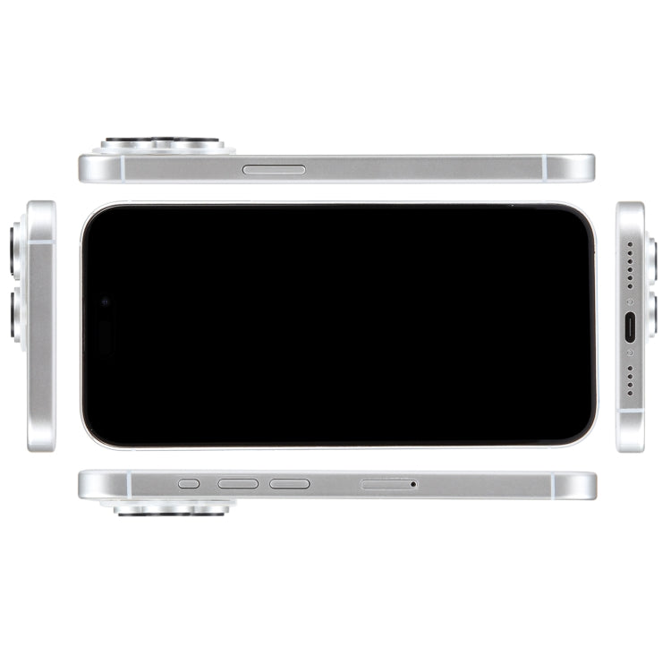 For iPhone 15 Pro Max Black Screen Non-Working Fake Dummy Display Model  (White) - free shipping - PMC Jewellery - Order now!