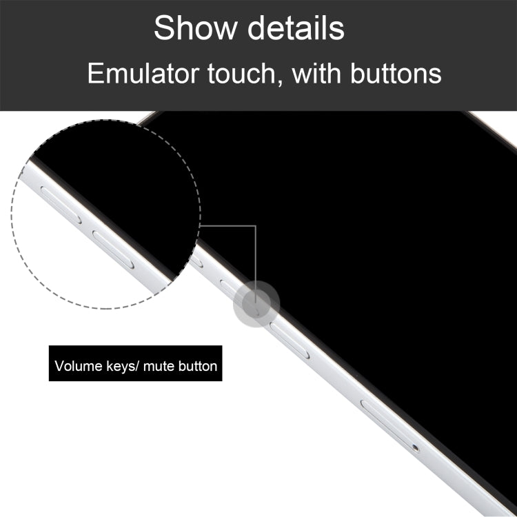 For iPhone 15 Pro Max Black Screen Non-Working Fake Dummy Display Model  (White) - free shipping - PMC Jewellery - Order now!