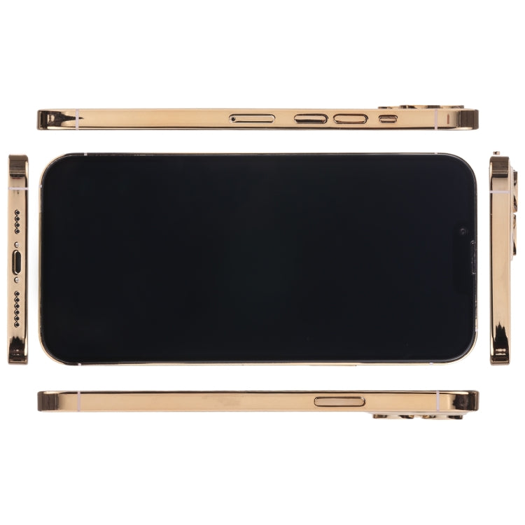 For iPhone 13 Pro Max Black Screen Non-Working Fake Dummy Display Model (Gold)