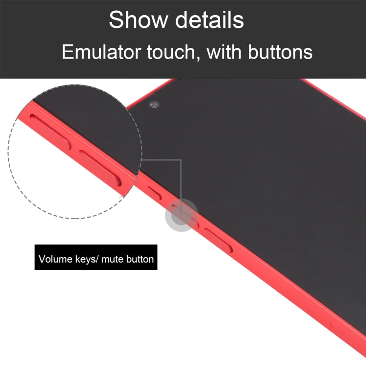 For iPhone 14 Black Screen Non-Working Fake Dummy Display Model (Red)