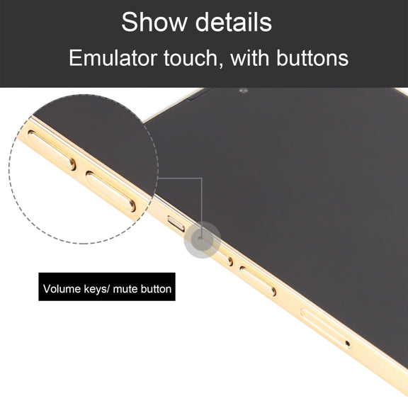 For iPhone 14 Pro Black Screen Non-Working Fake Dummy Display Model (Gold)