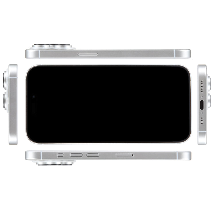 For iPhone 15 Pro Black Screen Non-Working Fake Dummy Display Model (White)
