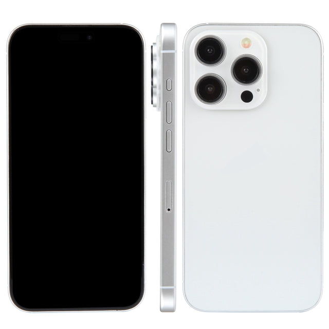 For iPhone 15 Pro Black Screen Non-Working Fake Dummy Display Model (White)