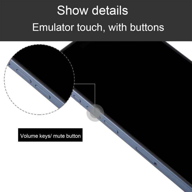 For iPhone 15 Pro Max Black Screen Non-Working Fake Dummy Display Model (Blue)