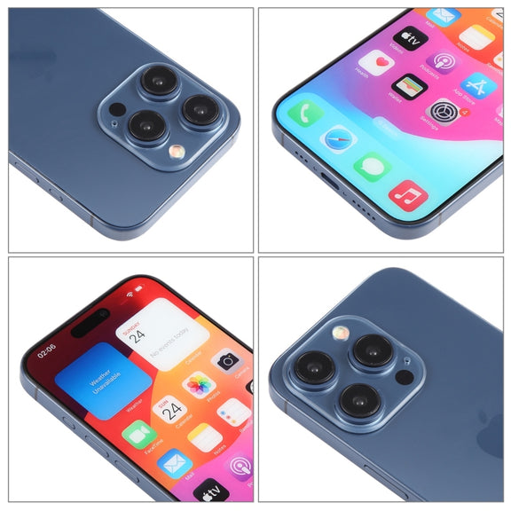 For iPhone 15 Pro Max Color Screen Non-Working Fake Dummy Display Model (Blue)