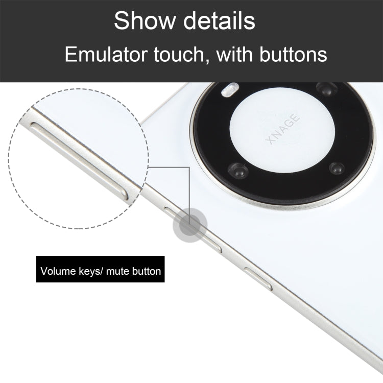 For Huawei Mate 60 Black Screen Non-Working Fake Dummy Display Model (Silver)