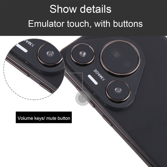 For Huawei Pura 70 Pro Color Screen Non-Working Fake Dummy Display Model (Black)